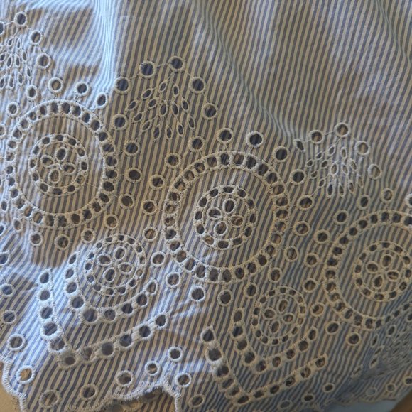 Robe d'été très féminine rayée bleue et blanche - Picture 4 of 4